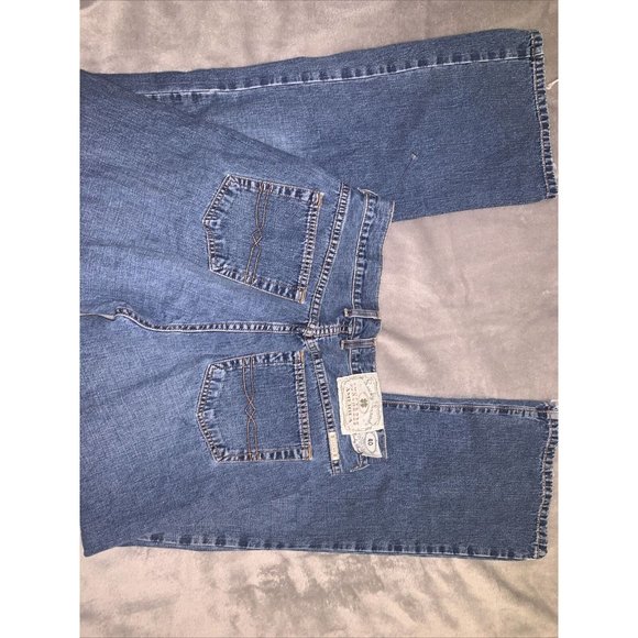 Lucky Brand Women' Flare Jeans Blue Pockets Denim - Picture 1 of 5